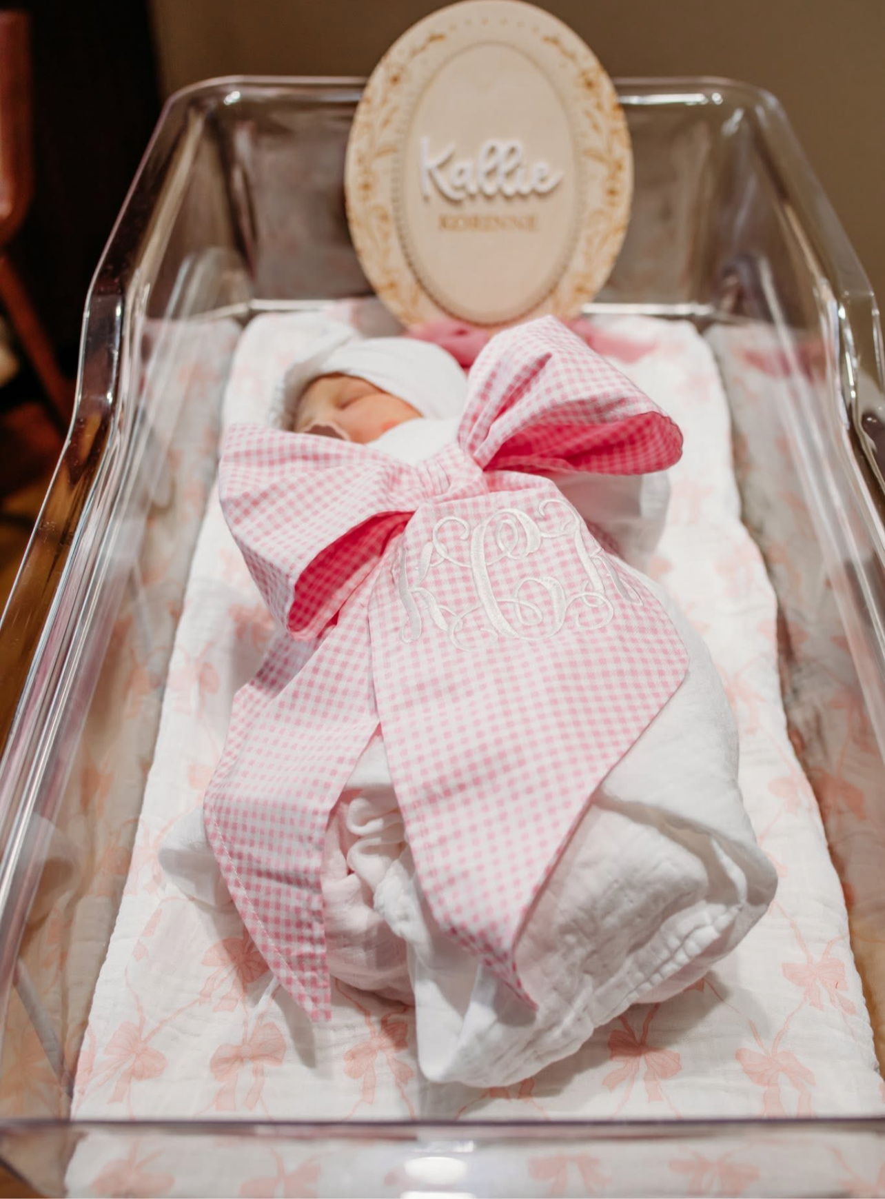 Baby Bow Swaddle Sash