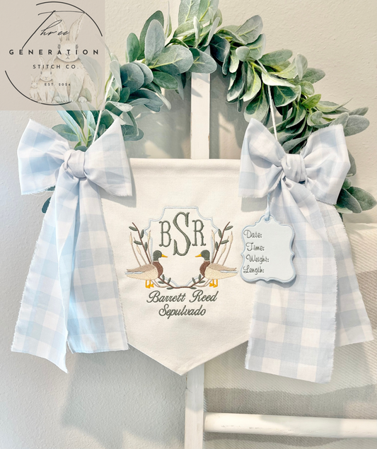Baby Boy Mallard Banner
