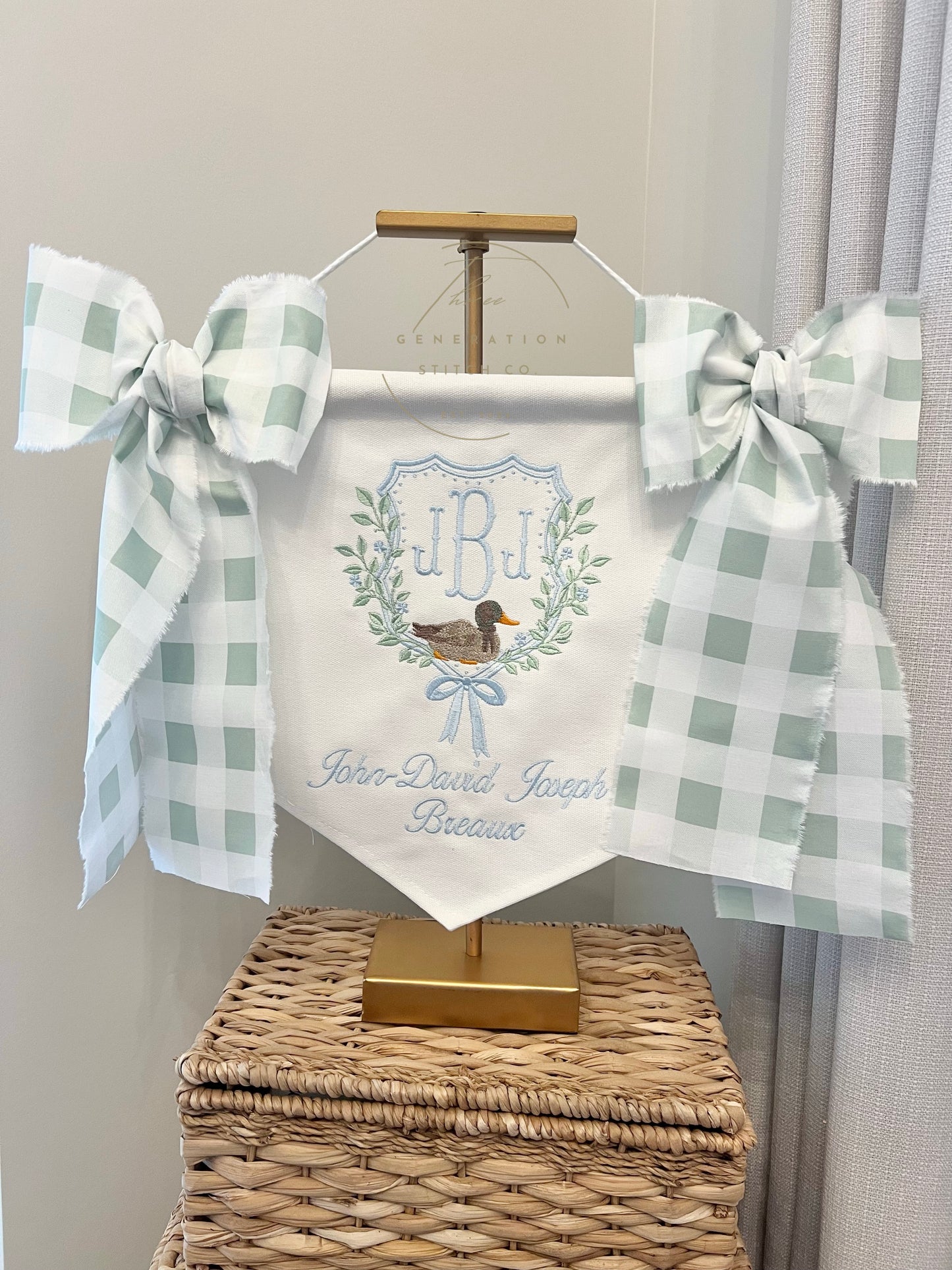Baby Boy Mallard Duck Banner