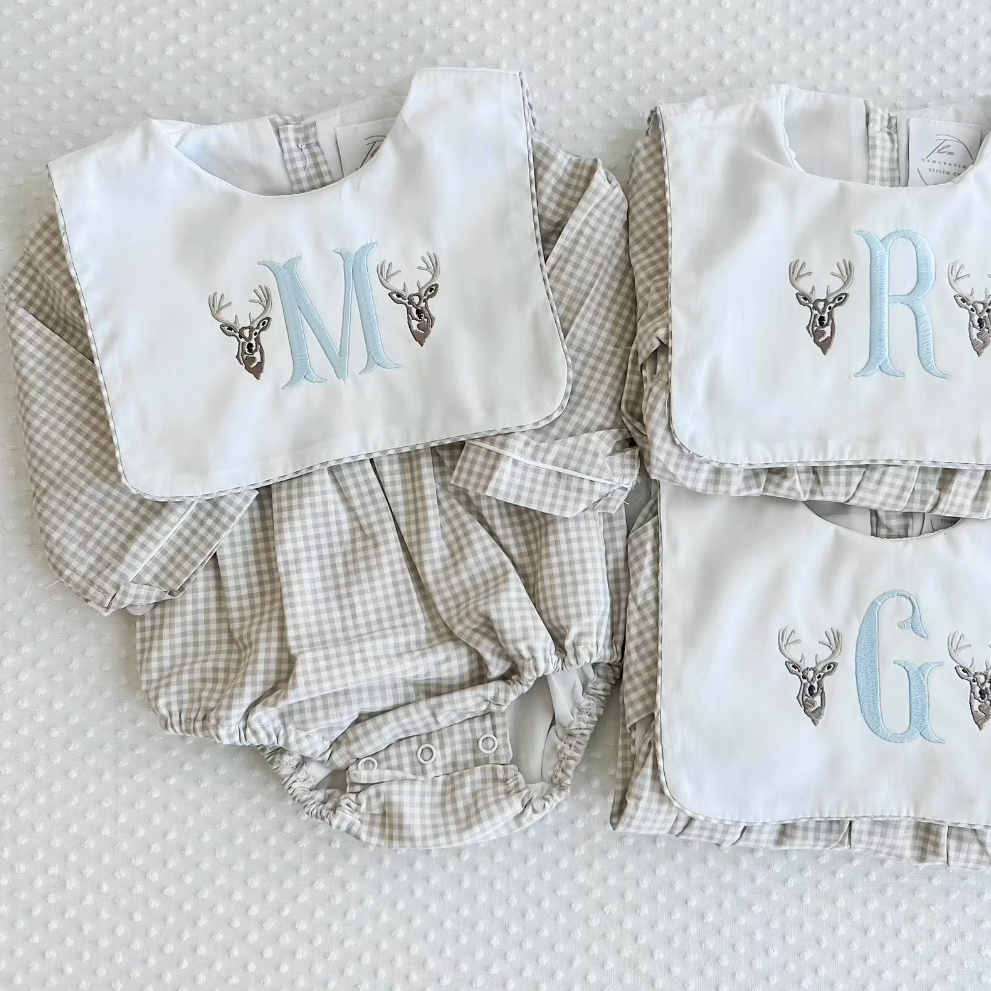 Boys Fall Gingham Bubble