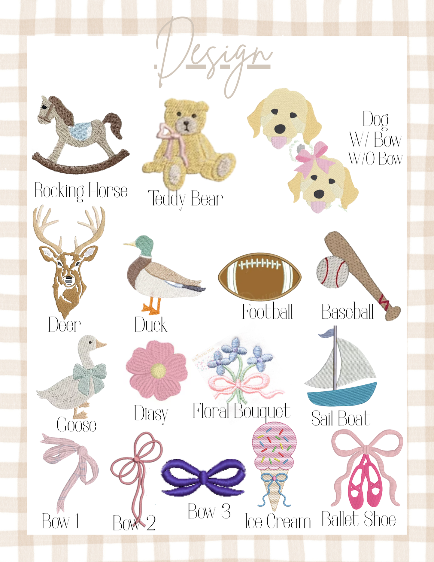 Baby Bassinet Name Card