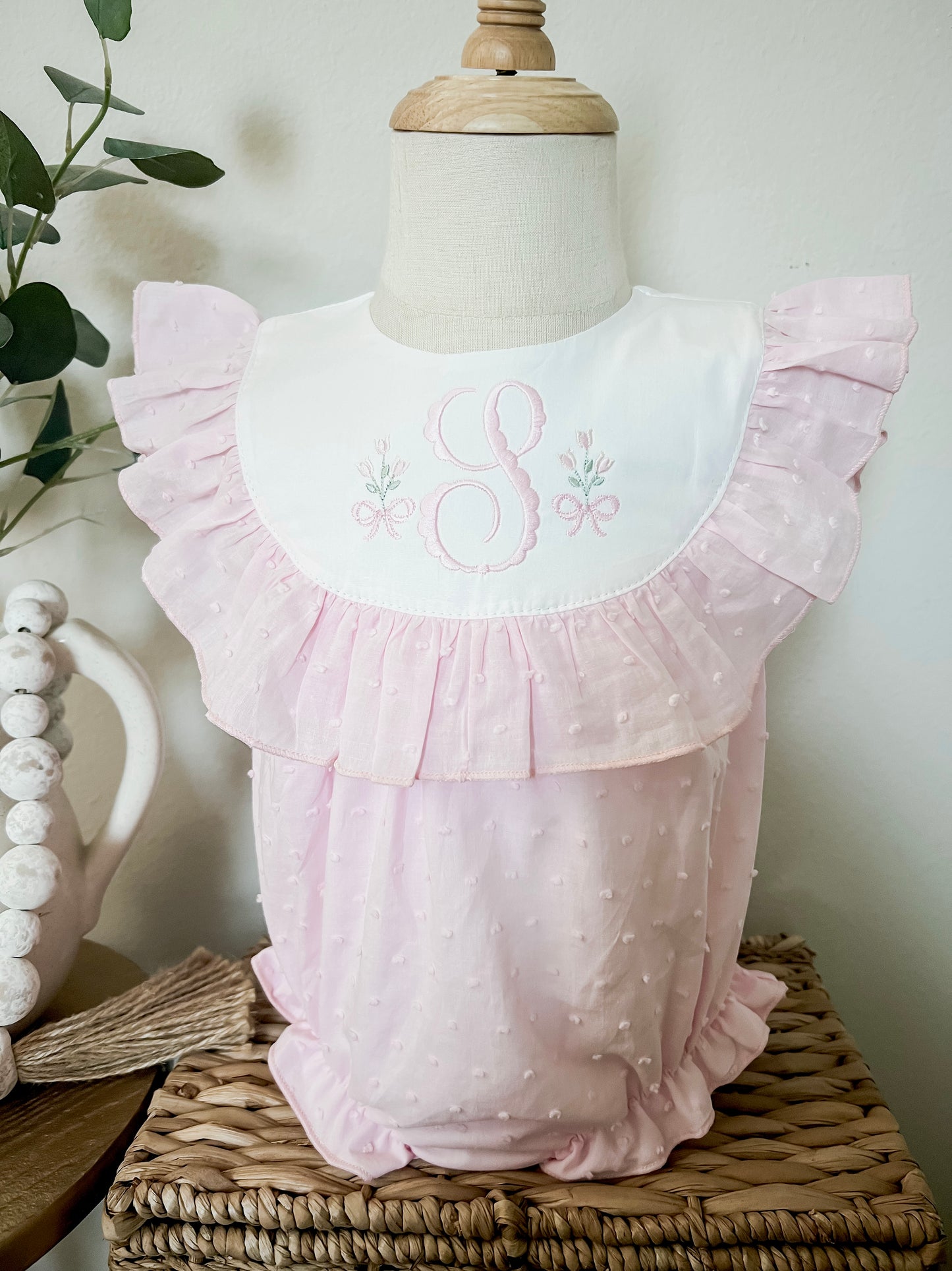 Swiss Dot Ruffle Bubble