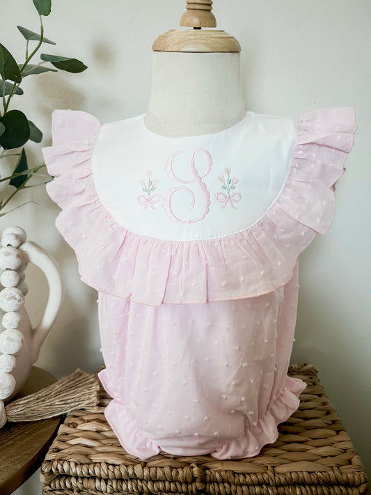 Swiss Dot Ruffle Bubble
