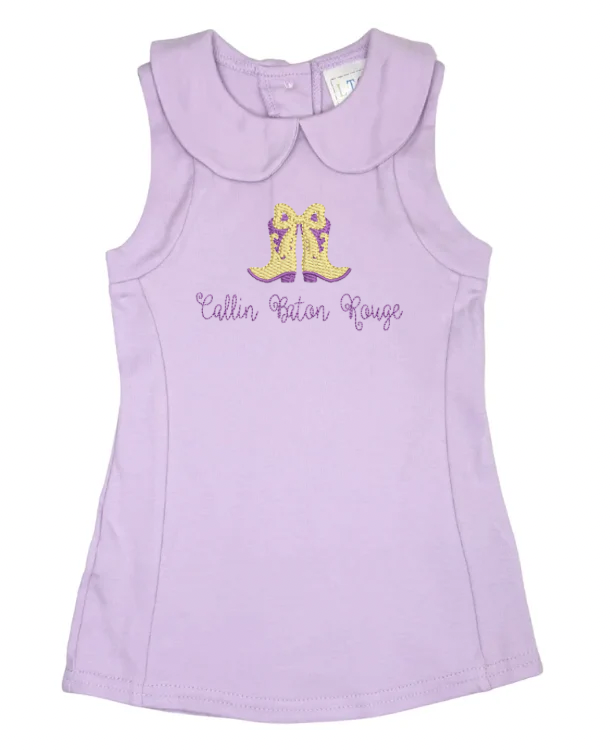 Girls Peter Pan Collar Tennis Dress