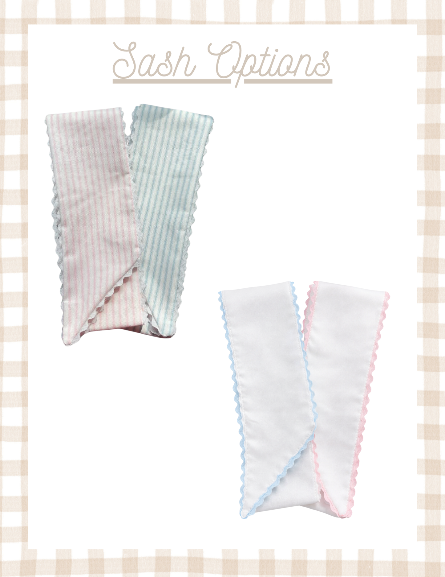 Baby Announcement Wreath Sash