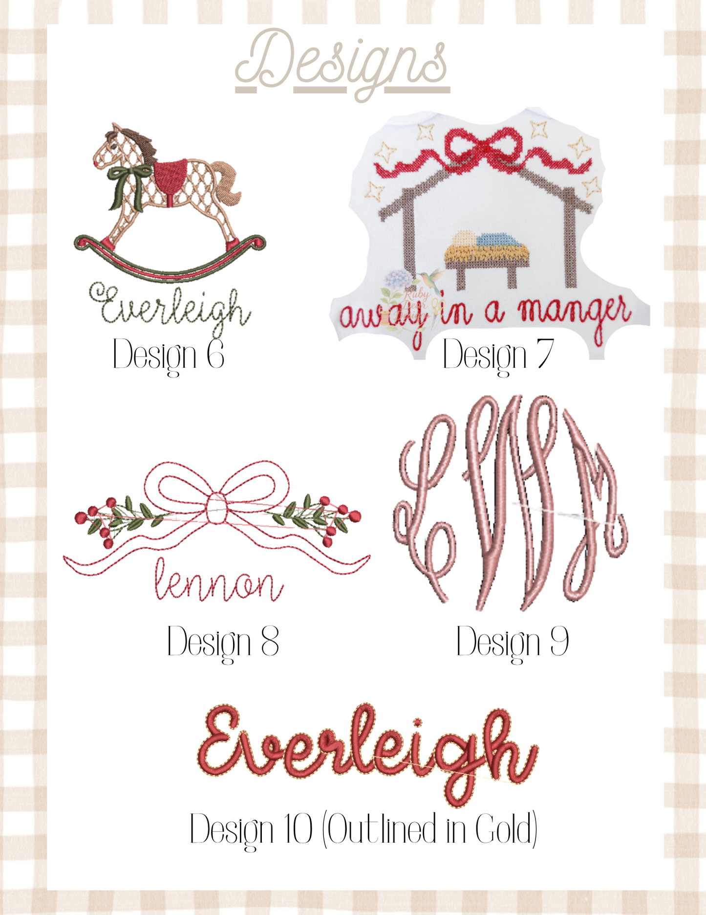 Girls Christmas Bloomer Set