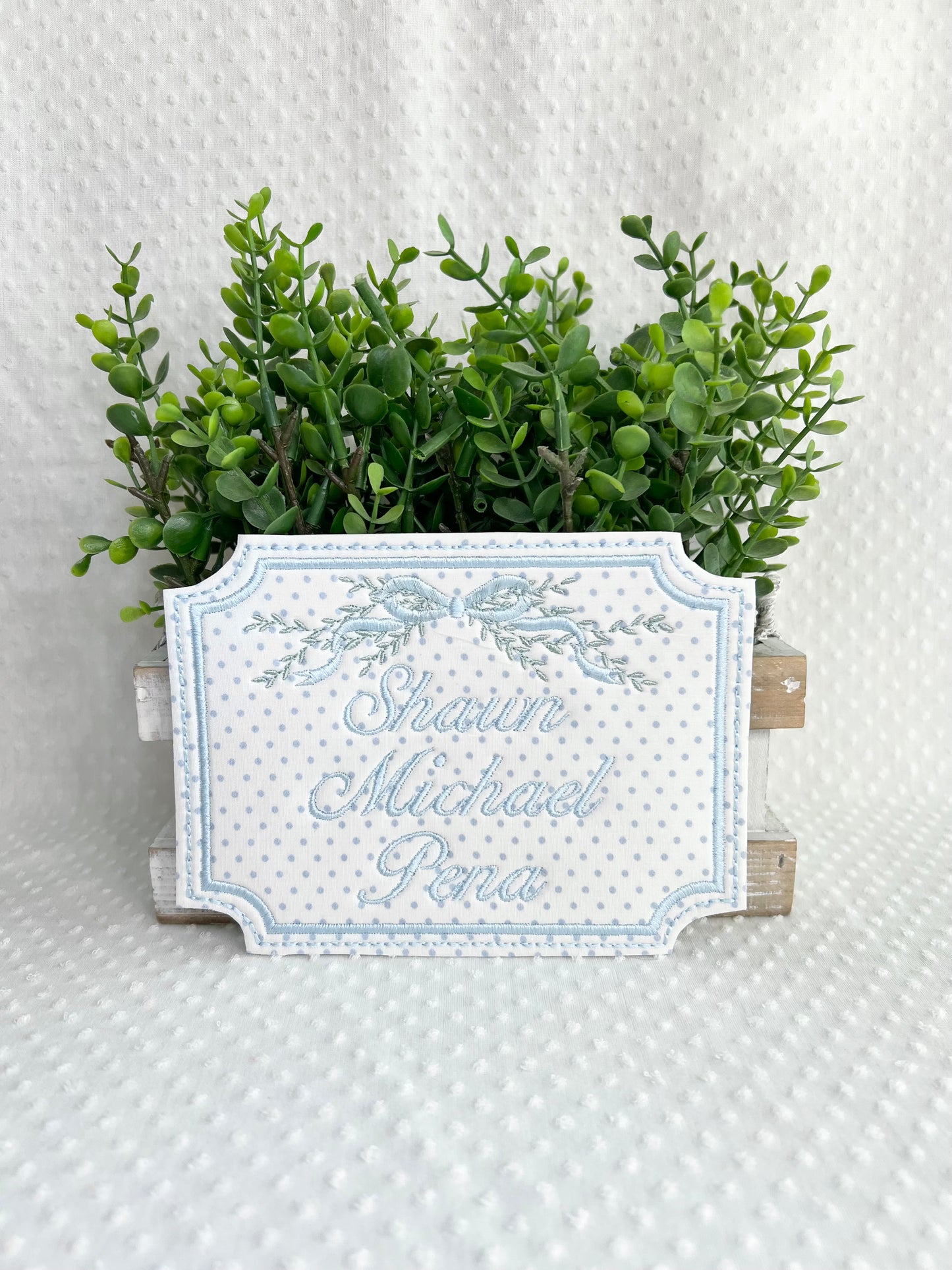Baby Bassinet Name Card