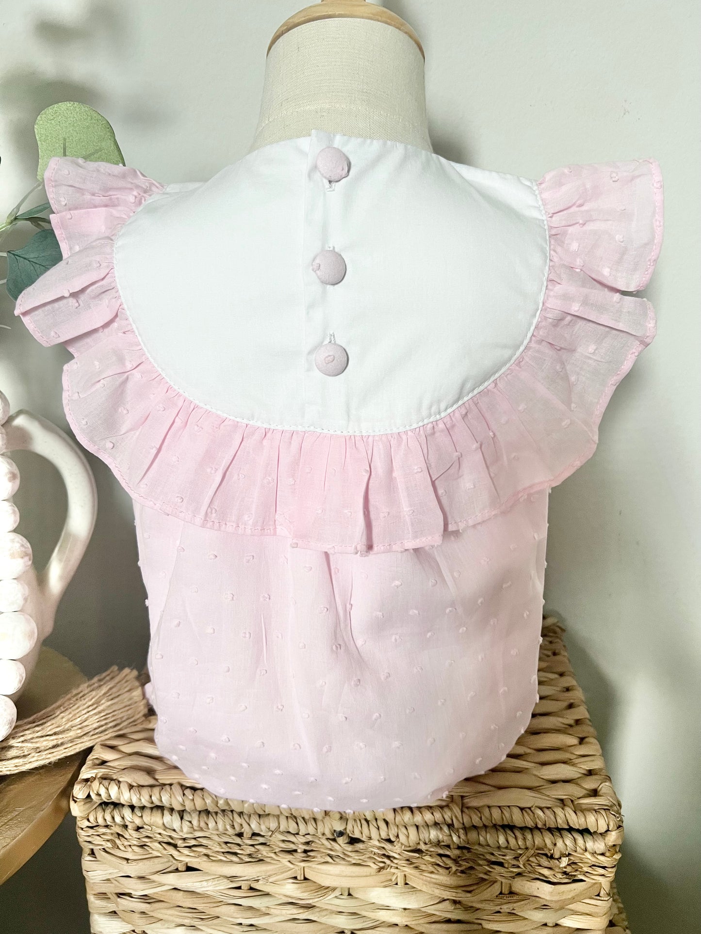 Swiss Dot Ruffle Bubble