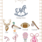 Picot Trim Diaper Set