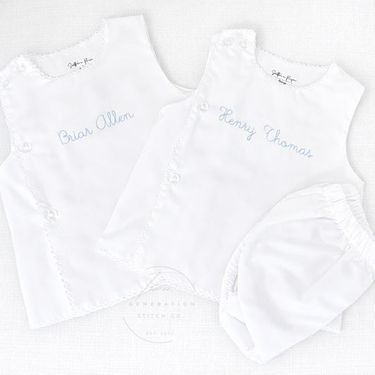 White Diaper Set