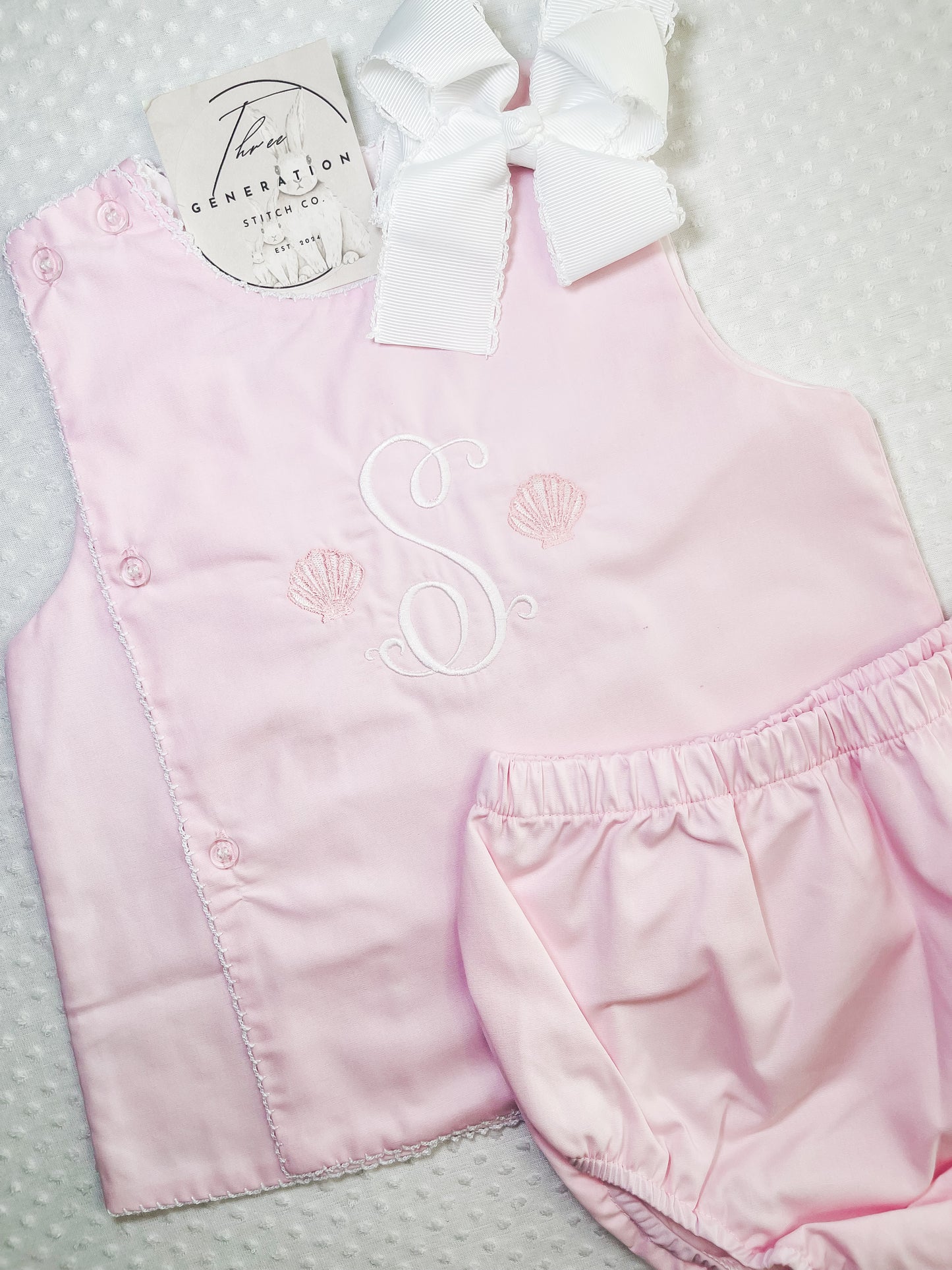 SEASHELL Scallop Diaper set