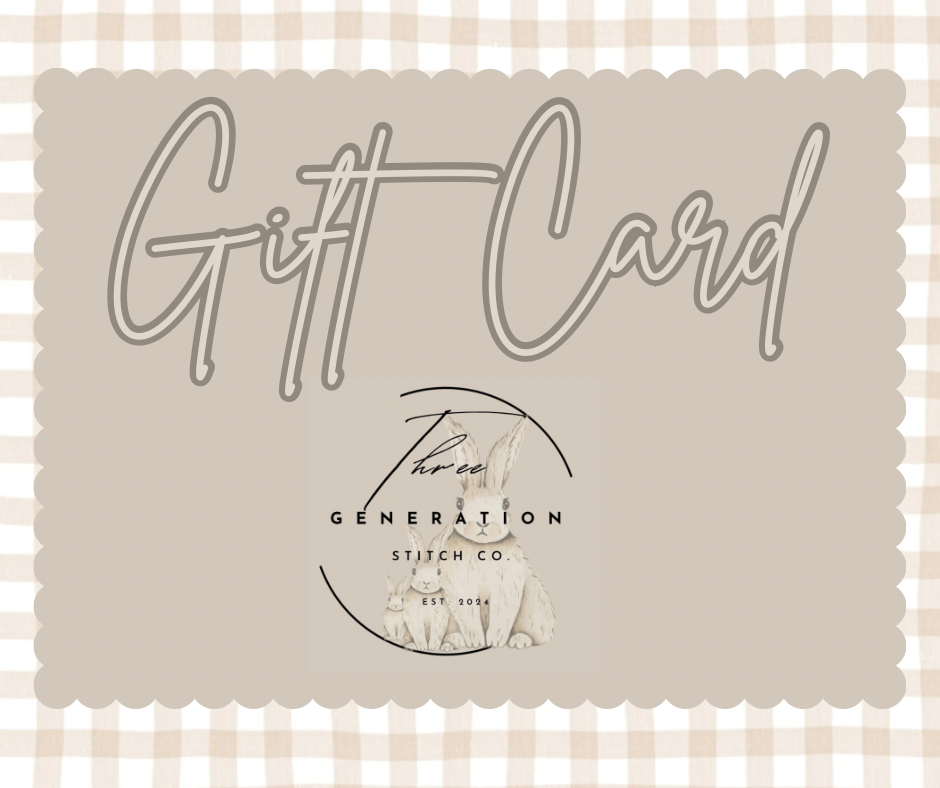 Three Generation Stitch Co. Gift Card