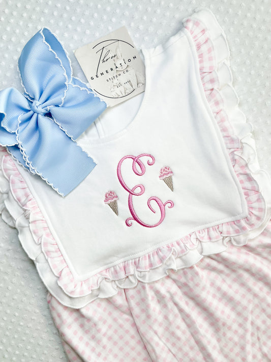 Girls Gingham Summer Ruffle Bubble