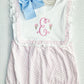 Girls Gingham Summer Ruffle Bubble
