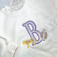 Football Applique Sweatshirt Bubble
