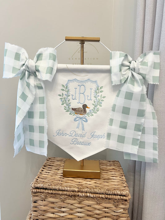 Baby Boy Mallard Duck Banner