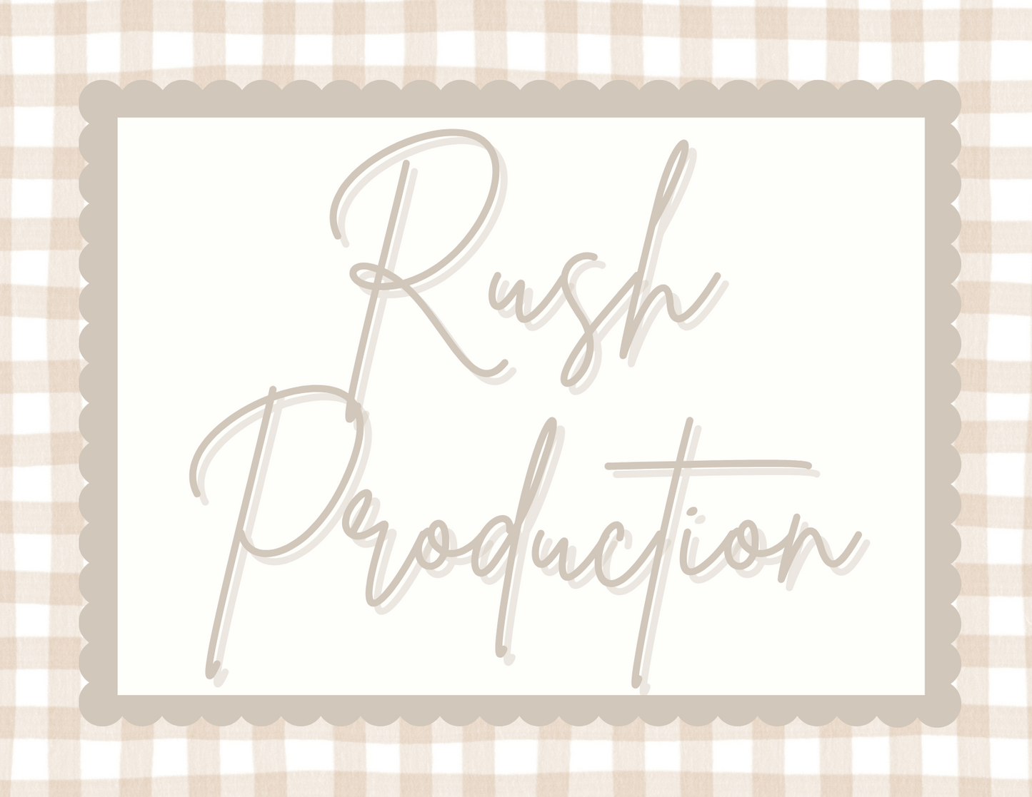 Rush Production Fee