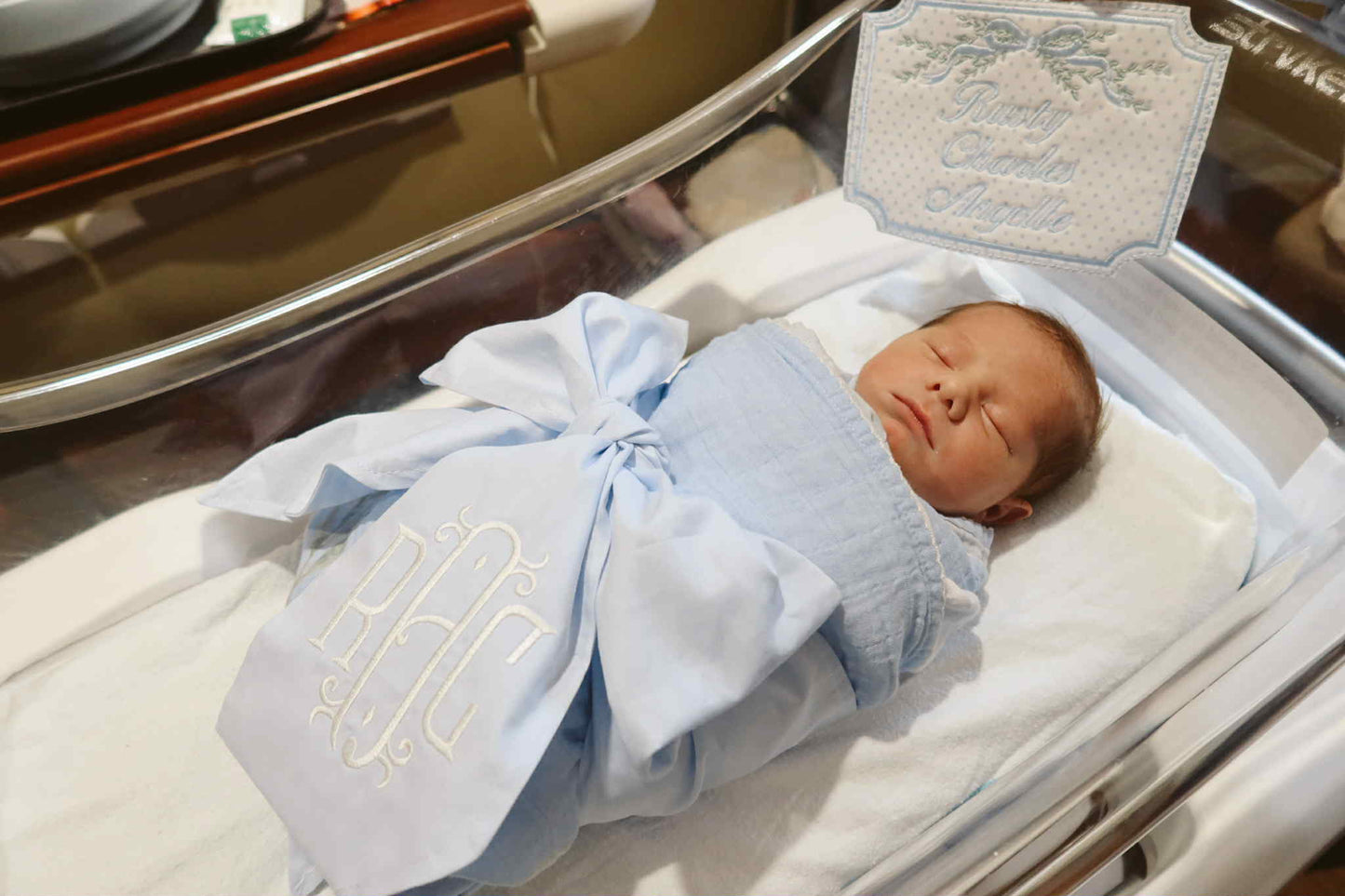 Baby Bow Swaddle Sash