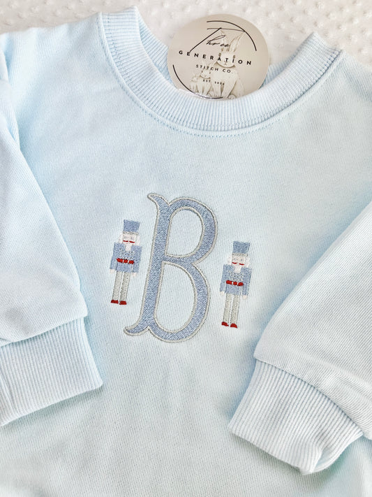 12M "B" Nutcracker Sweatshirt Bubble