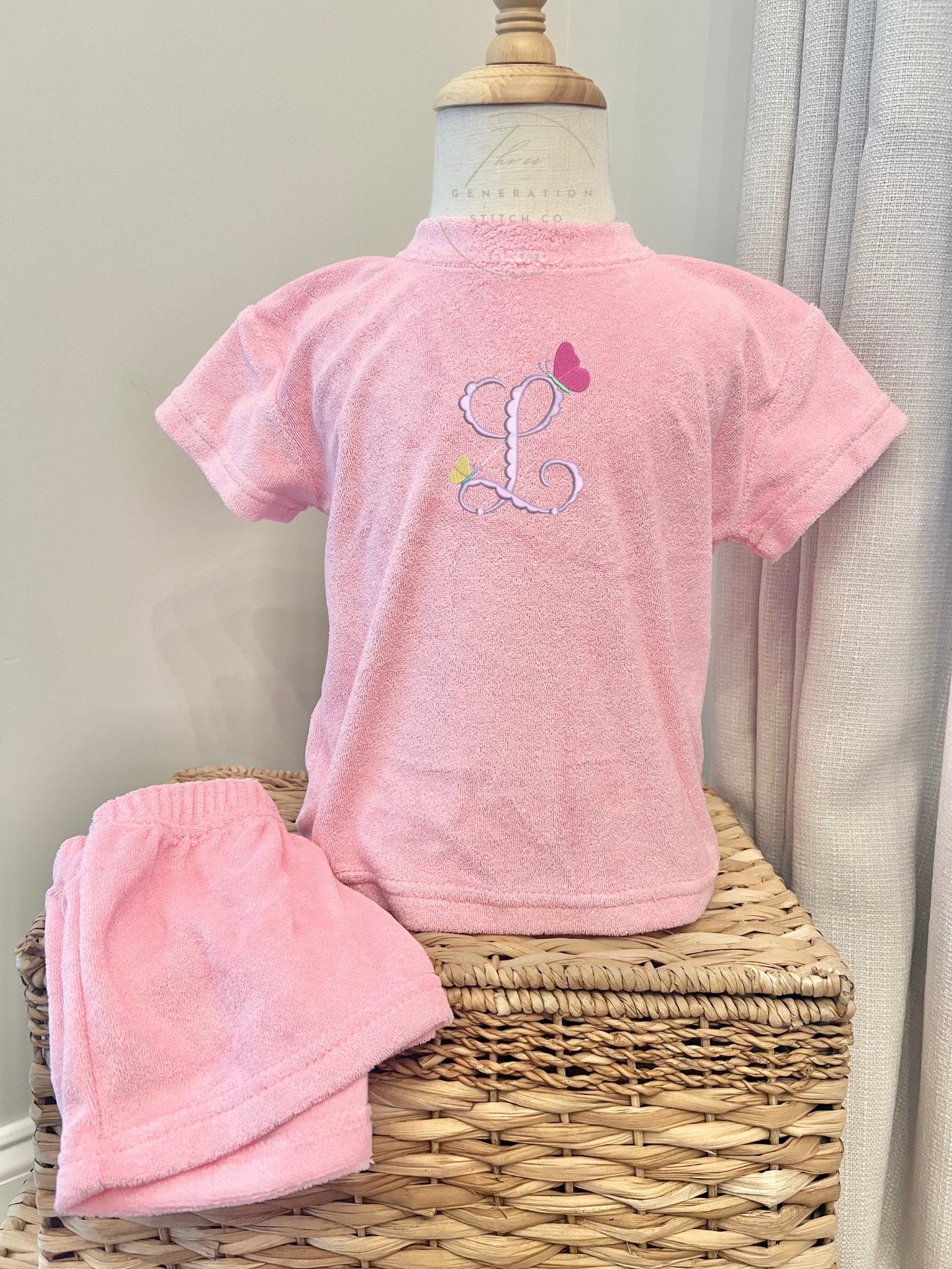 Terry Cloth Short Set (PINK)