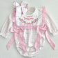 Girls Gingham Christmas Bubble