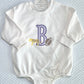 Football Applique Sweatshirt Bubble