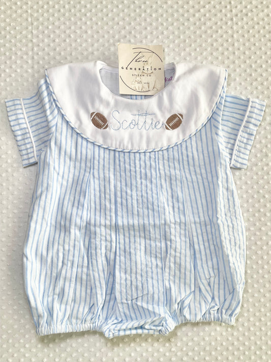 Blue Stripped Bubble