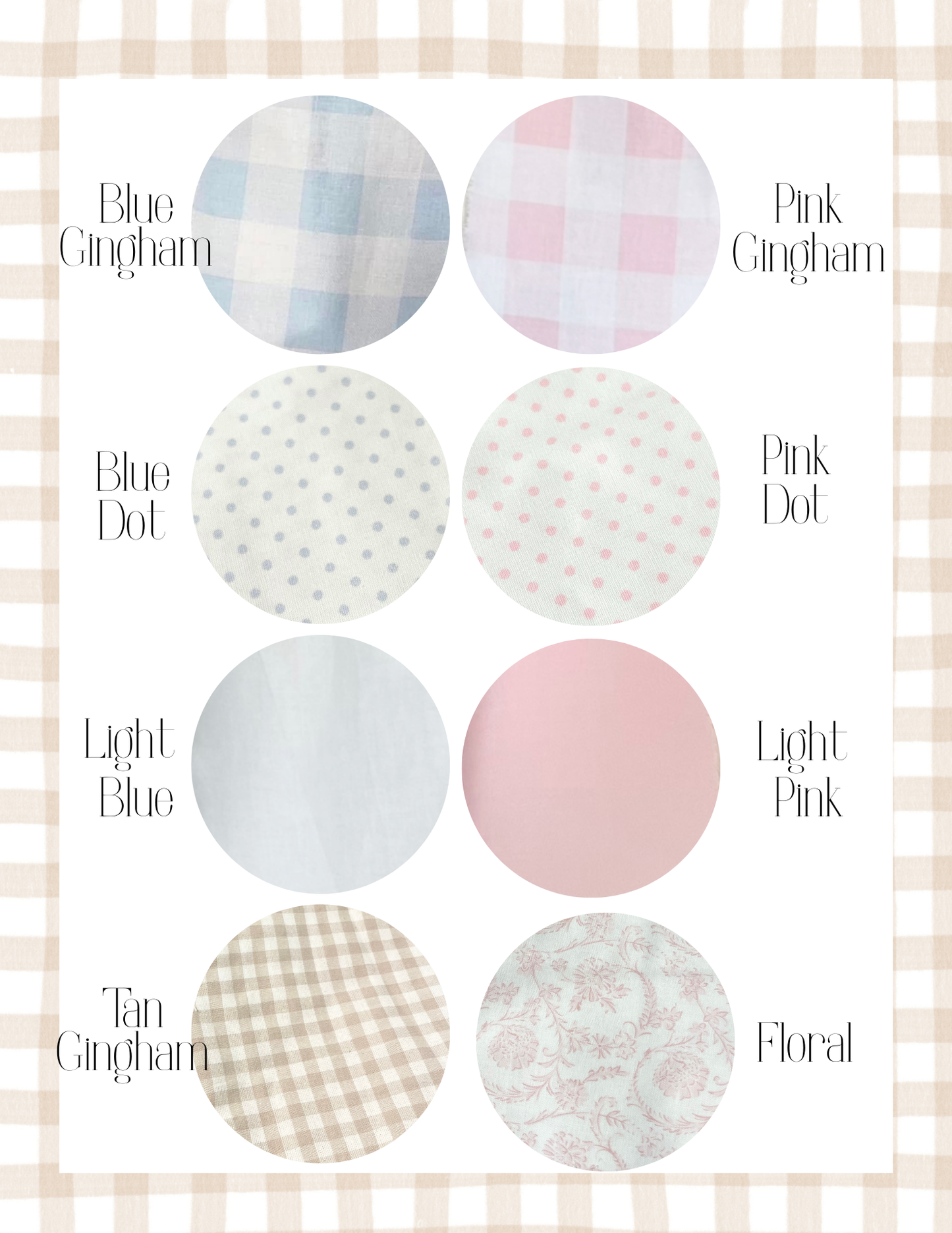 Baby Bassinet Name Card