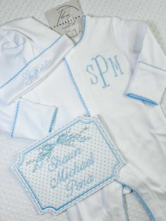 Baby Boy Foot/Hat Bundle