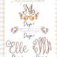 Girl Fall Gingham Bubble